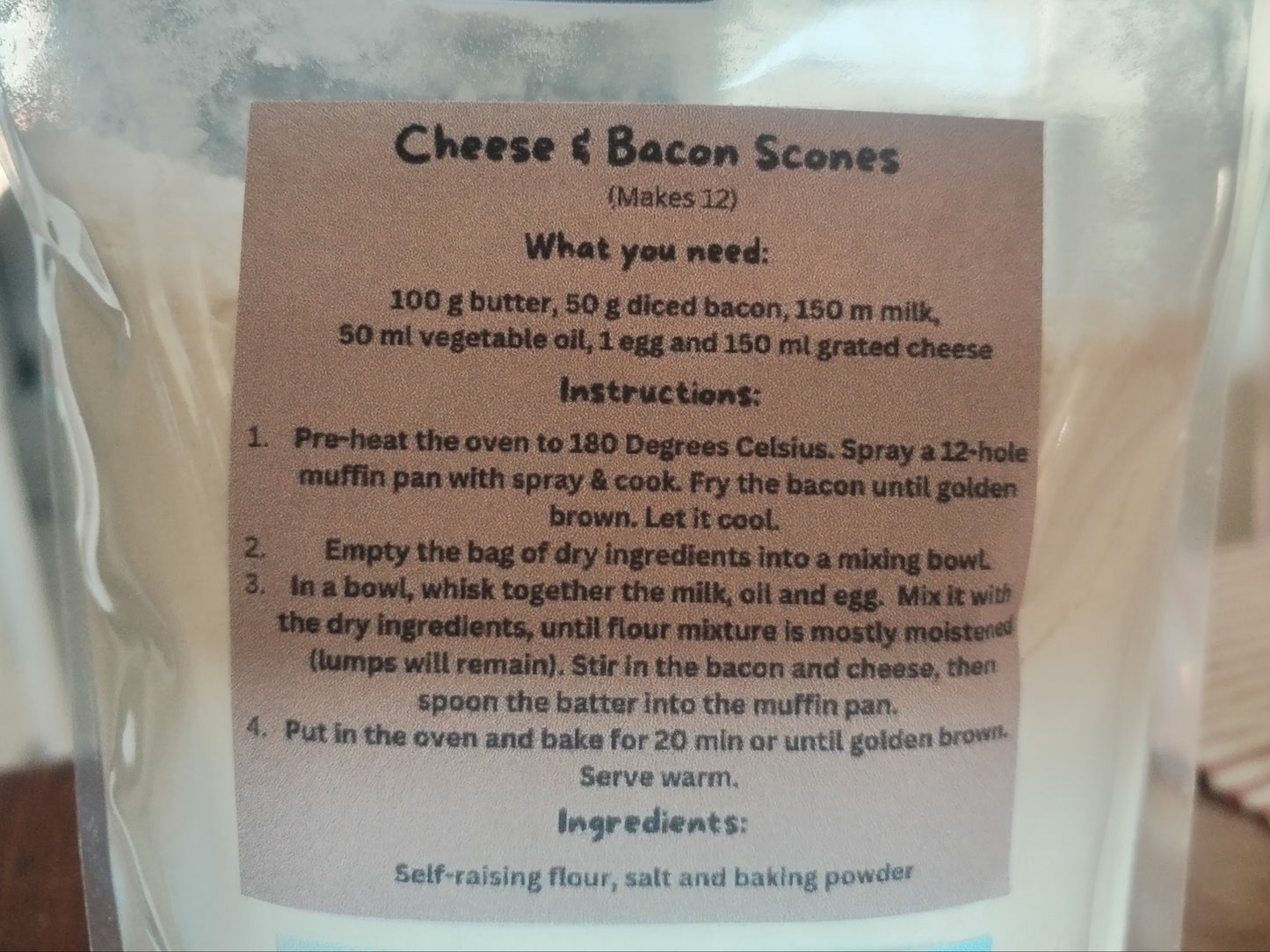 Cheese & Bacon Scone Mix