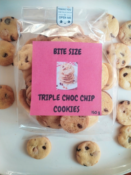 Cookie Bites: Triple Choc Chip