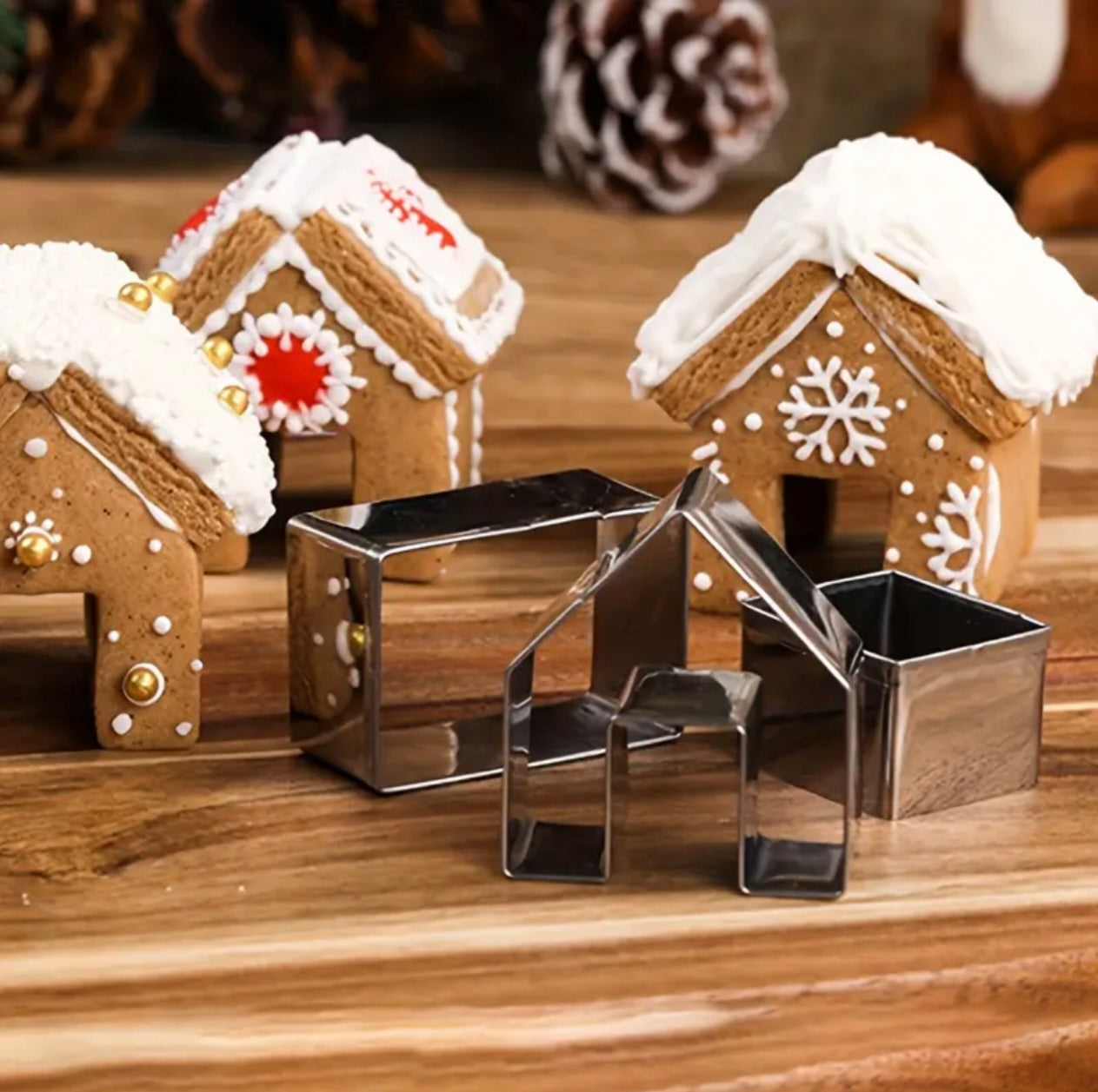 Mini Gingerbread House Cookie Cutter Set